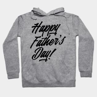 Simple Happy Father's Day Calligraphy Hoodie